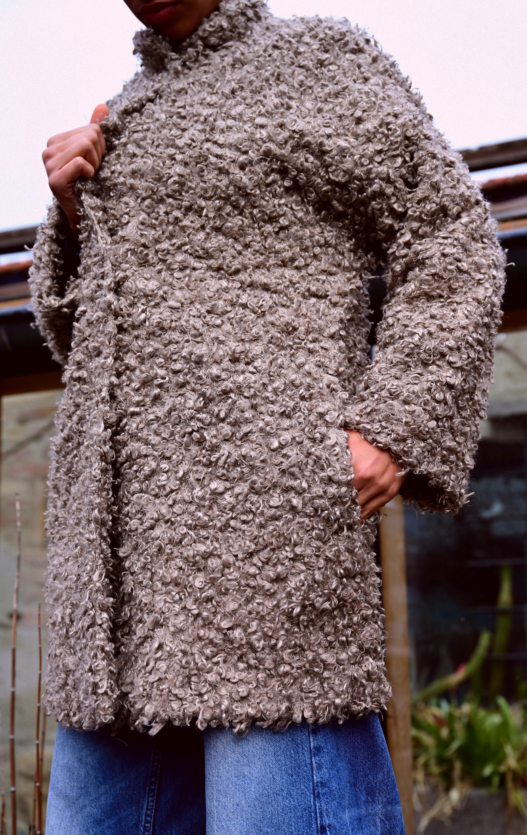 Mantel "Handgefertigter Kunstpelz Karakul" - Miniaturbild 5