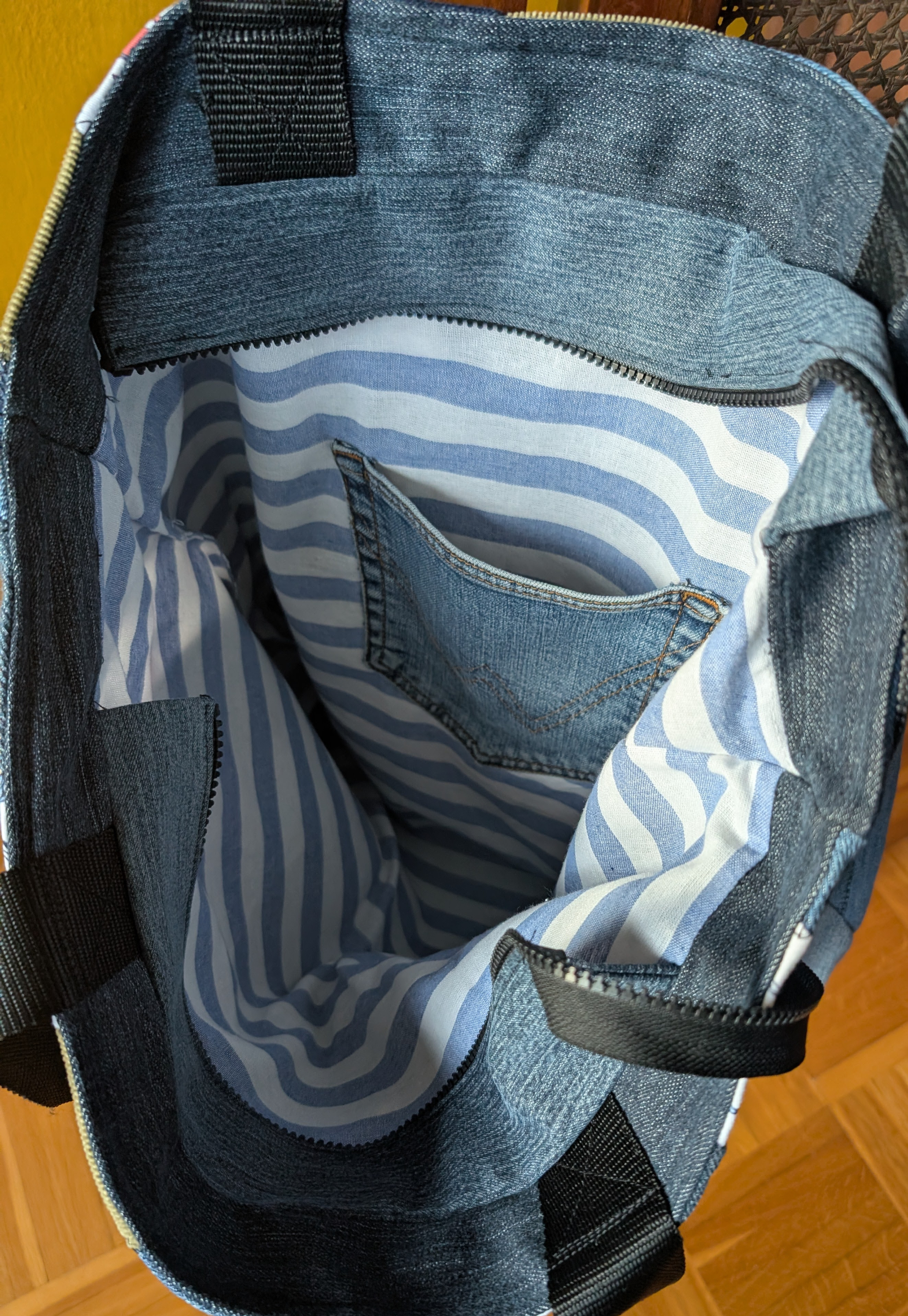 Tasche "Diagonale Streifen" N°1 - Miniaturbild 2