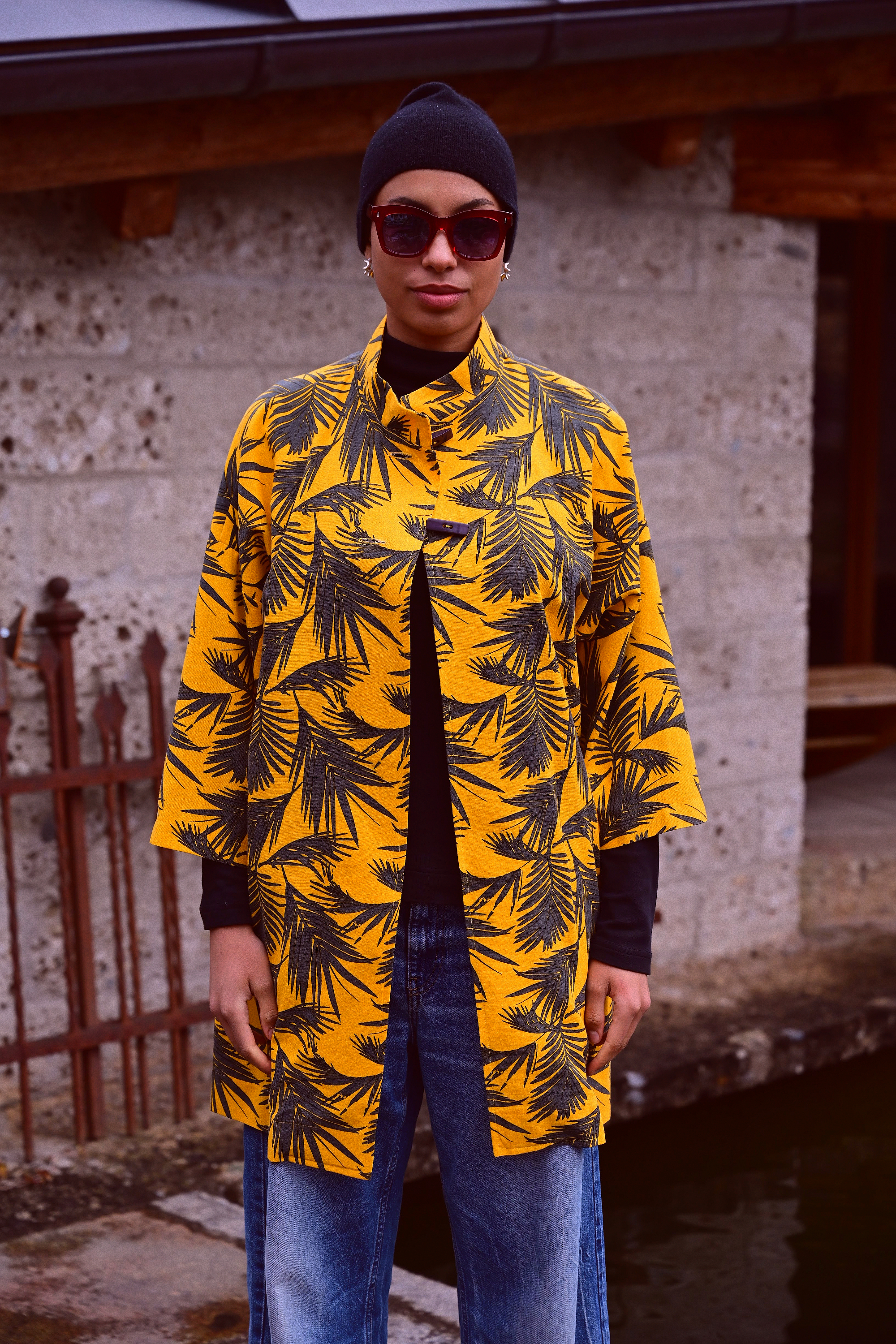 Mantel "Frühlingsgelb 3/4" - Miniaturbild 2