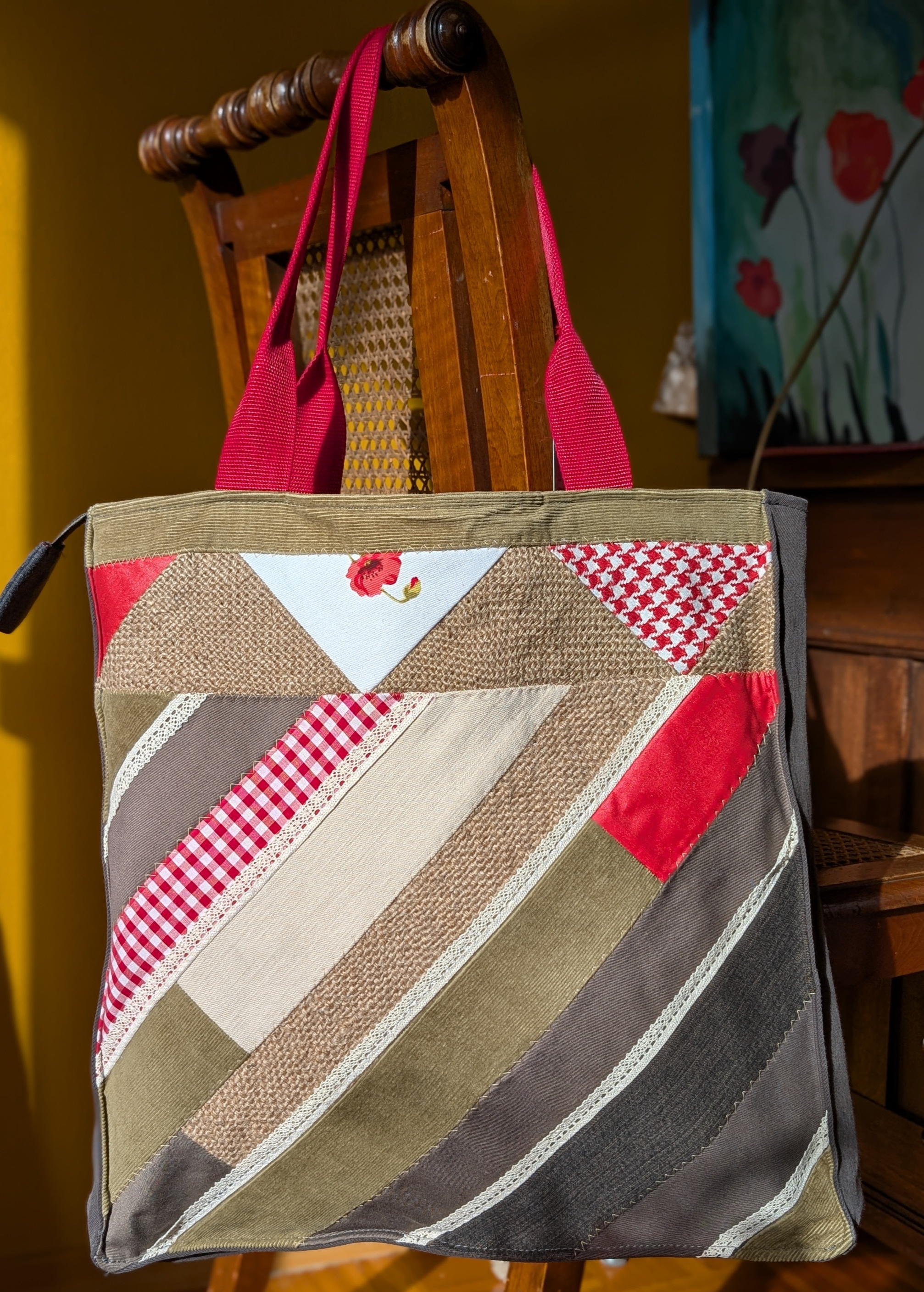 Tasche "Diagonale Streifen" N°2