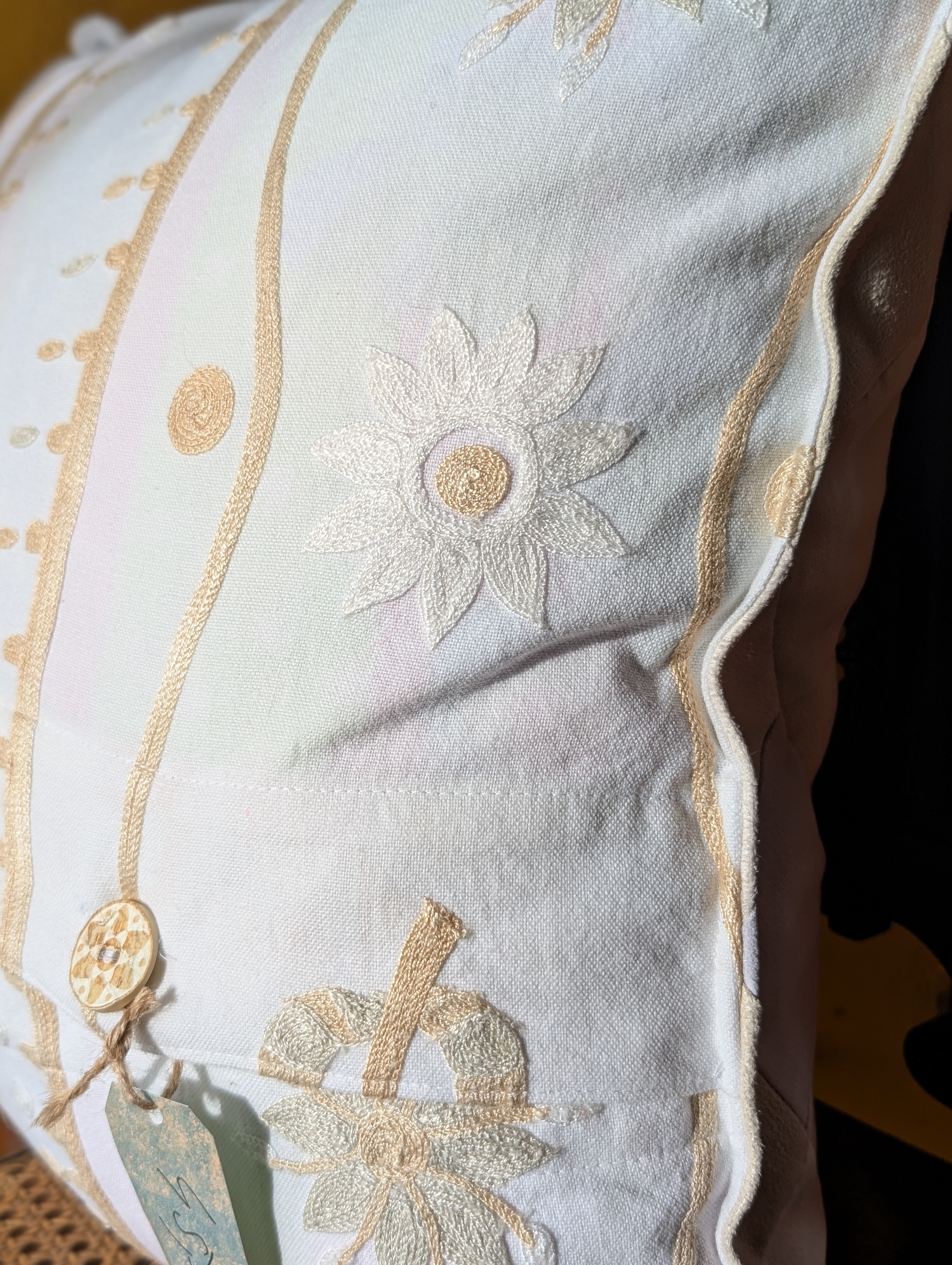 Kissen "Veganes Wildleder Naturfarben" - Miniaturbild 2