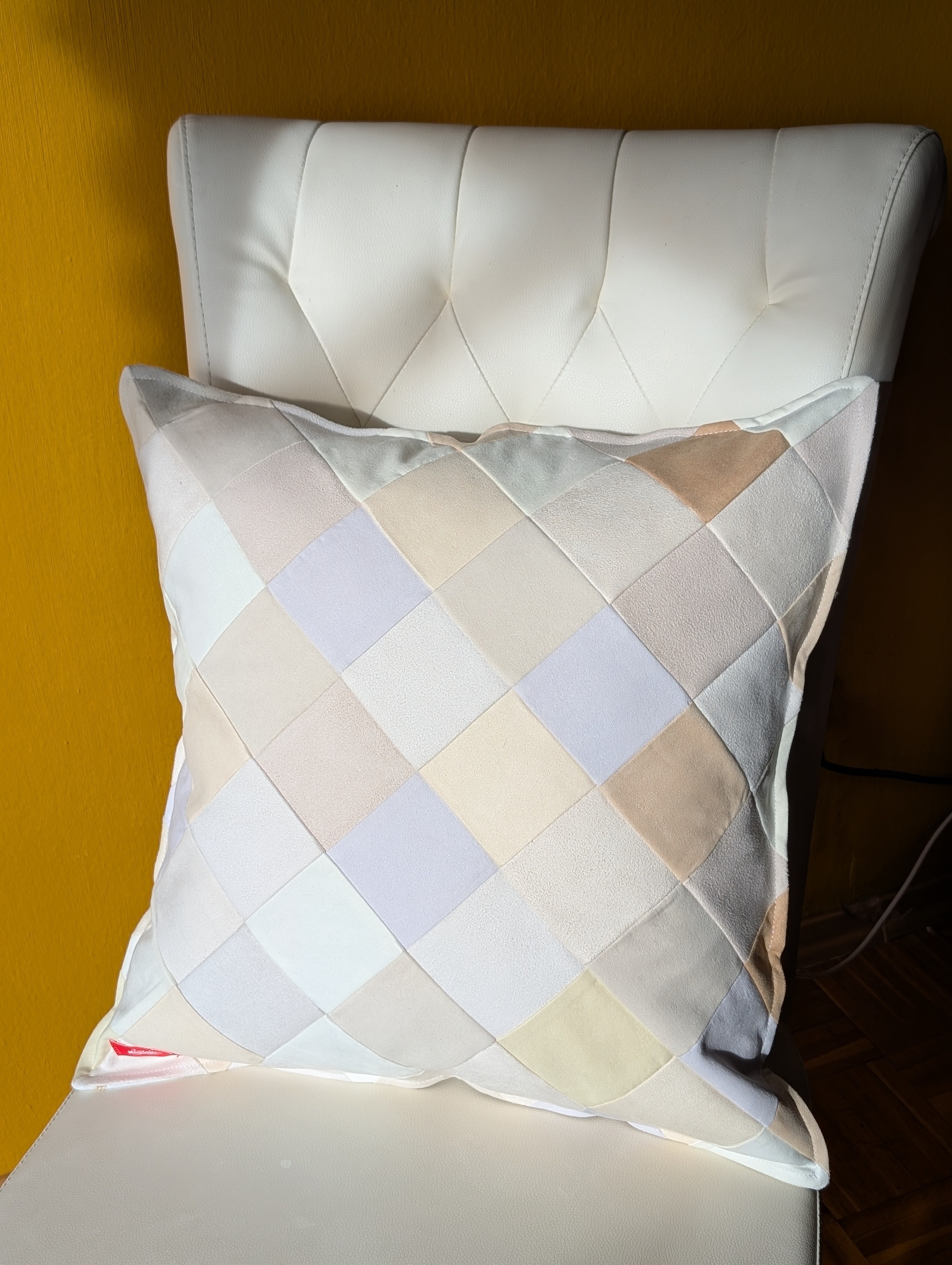 Kissen "Veganes Wildleder Naturfarben" - Miniaturbild 3