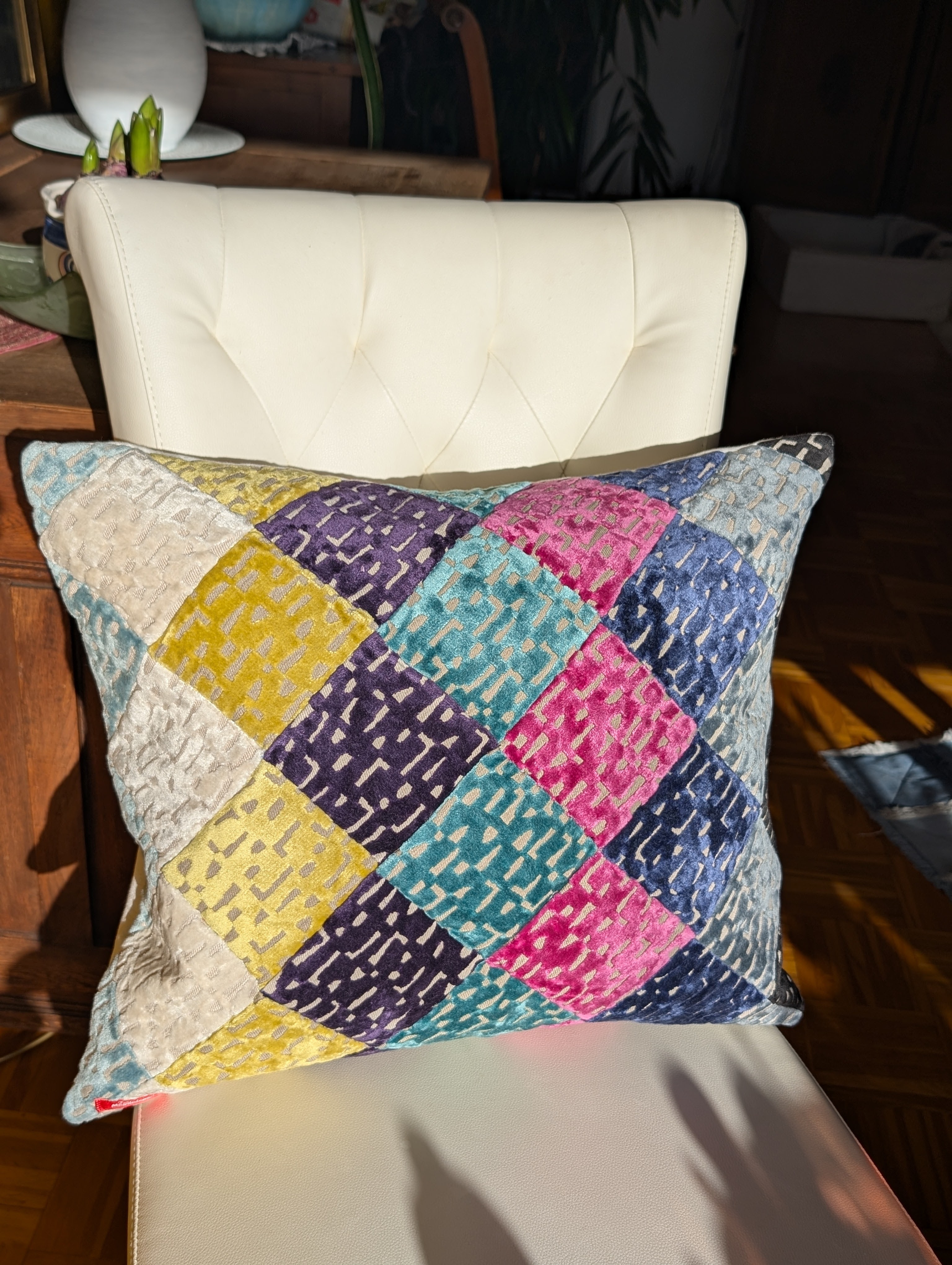 Kissen "Patchwork Samt"