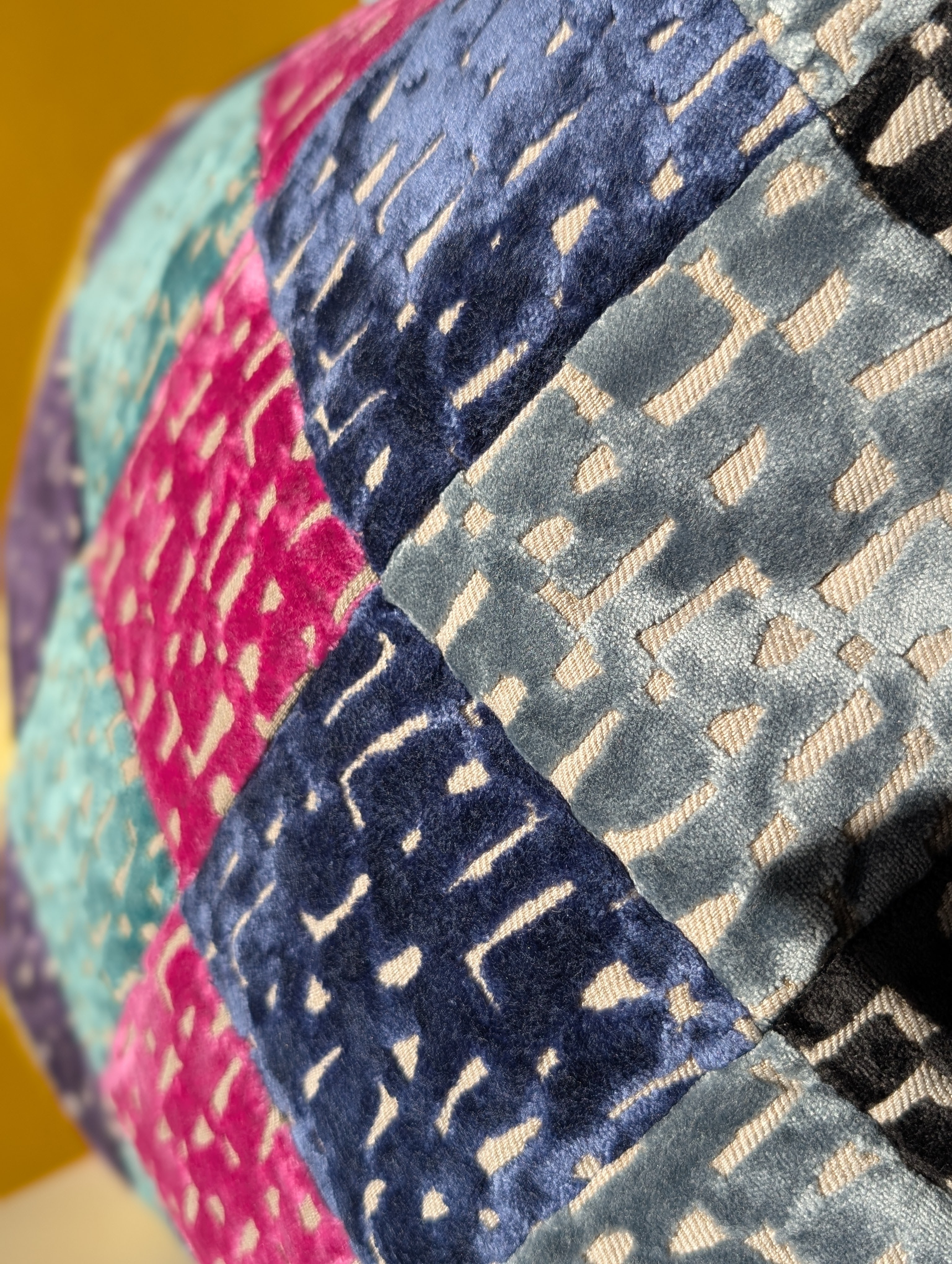 Kissen "Patchwork Samt" - Miniaturbild 3