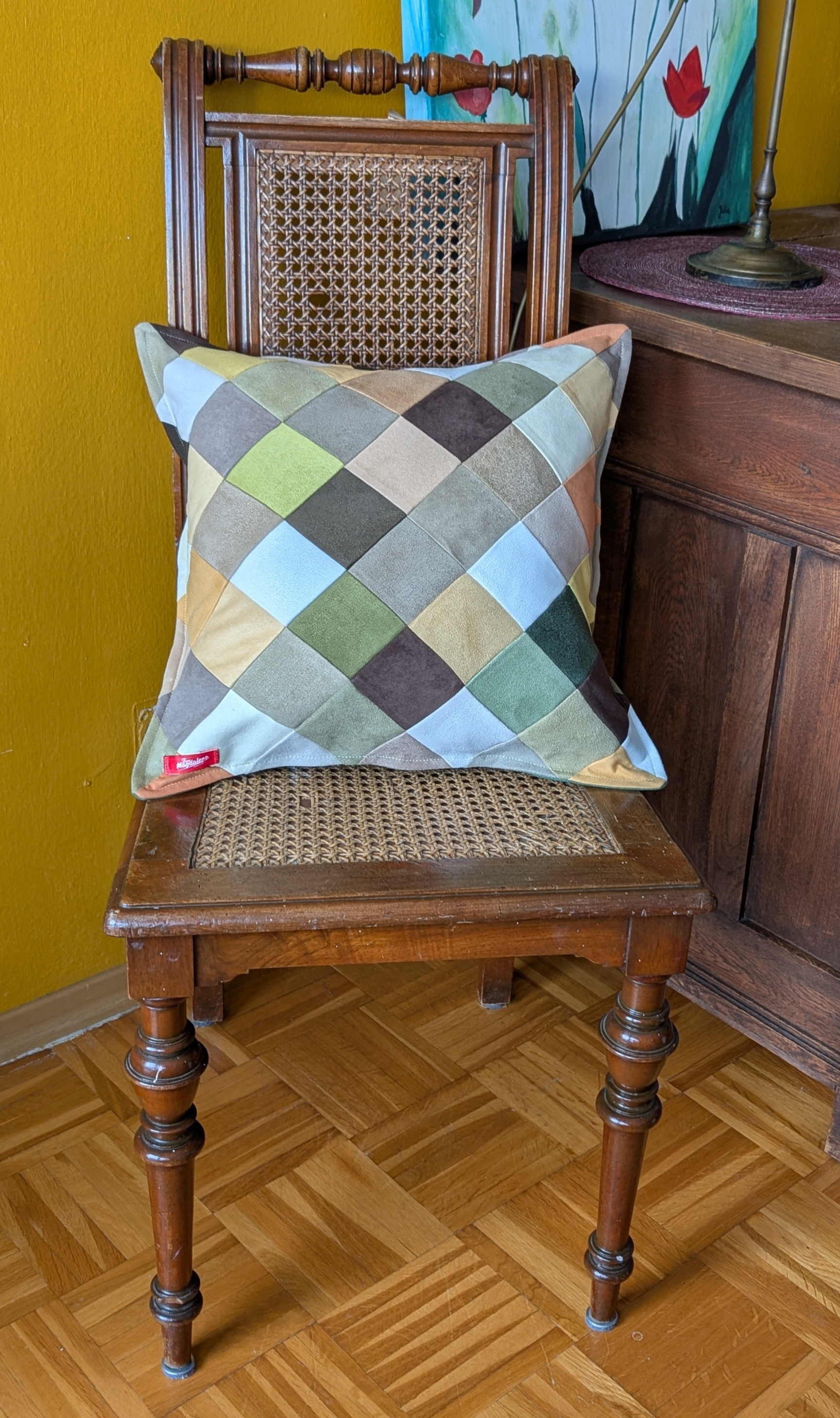 Kissen "Veganes Wildleder Herbstfarben" - Miniaturbild 4