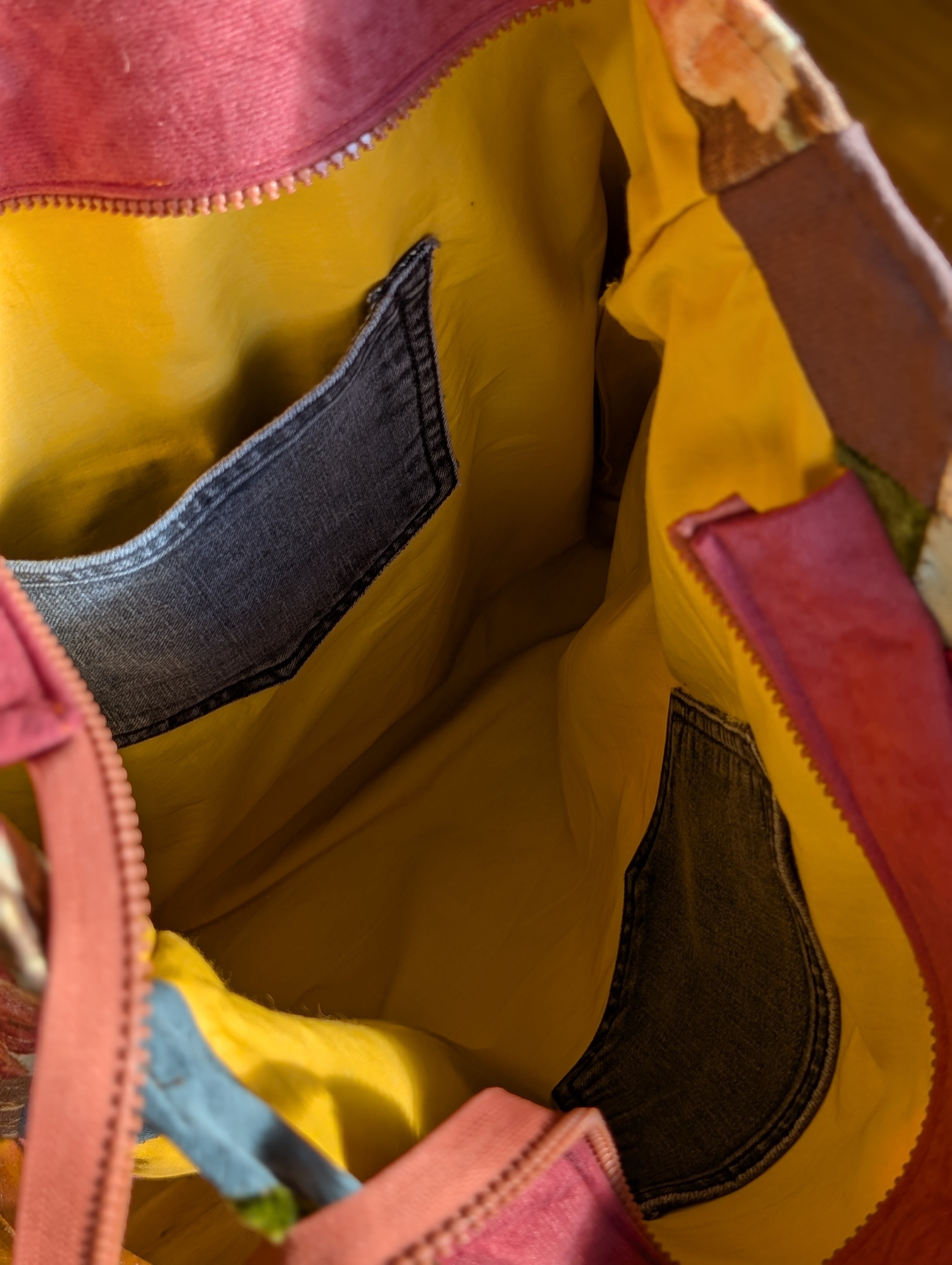 Tasche "Rosen und Quadrate" - Miniaturbild 5