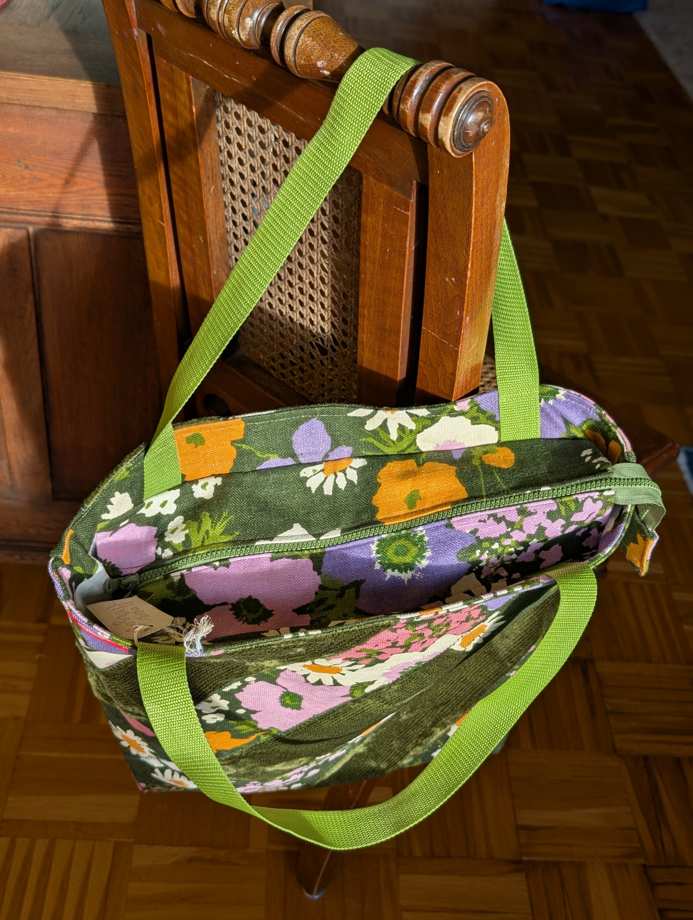 Tasche "Samt und Blume" - Miniaturbild 3